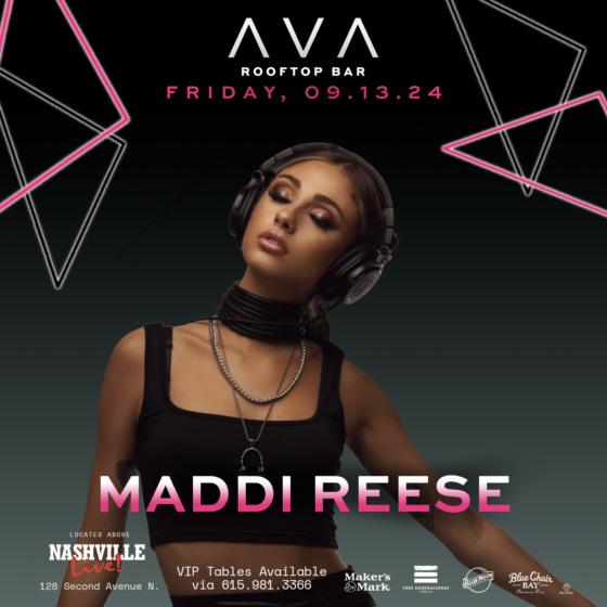 Maddi Reese performing at AVA Rooftop on Friday, September 13